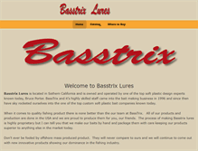 Tablet Screenshot of basstrixlures.com